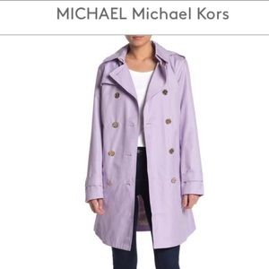 MICHAEL MICHAEL KORS PURPLE LAVENDER RAIN JACKET